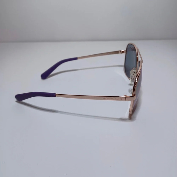 New MICHAEL KORS Sunglasses CHELSEA MK 5004 100325 Rose Gold Tone Purple Mirror - Picture 5 of 5